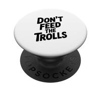 No alimentes a los Trolls Humor Divertido en Internet PopSockets PopGrip Adhesivo