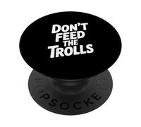 No alimentes a los Trolls Humor Divertido en Internet PopSockets PopGrip Adhesivo