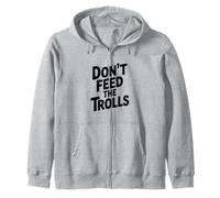 No alimentes a los Trolls Humor Divertido en Internet Sudadera con Capucha
