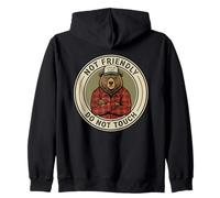 No Amigable Déjame Solo Oso Meme No Toque Sudadera con Capucha