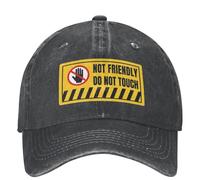 No amigable No Tocar Gorra de béisbol Divertidos dichos Hombres Adulto Gorra de Camionero a Prueba de Sol Verano Moda Caza Camping Gorras de béisbol