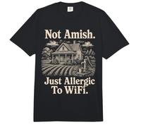 No Amish, Solo alérgico a WiFi Lancaster Pa Comfort Colors Adult Heavyweight T-Shirt