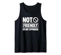 No amistoso No acercarse a introvertido Camiseta sin Mangas