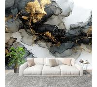 No autoadhesivo Mural fotográfico 200x140 cm Arte Moderno Y Fluido HD Papel Pintado Decoración de Pared Murales Pegatina Blanco GrisáCeo 3D Diseno Fotográfico Formato grande adhesivos