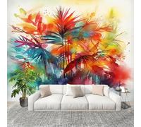 No autoadhesivo Mural fotográfico 200x140 cm Pintura Creativa BotáNica De Acuarela. HD Papel Pintado Decoración de Pared Murales Pegatina Vistoso 3D Diseno Fotográfico Formato grande adhesivos