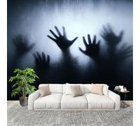 No autoadhesivo Mural fotográfico 200x140 cm Thriller Terror Estilo GóTico HD Papel Pintado Decoración de Pared Murales Pegatina Gris 3D Diseno Fotográfico Formato grande adhesivos