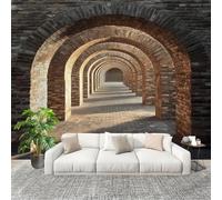 No autoadhesivo Mural fotográfico 250x175 cm ArcaArquitectóNico Retro HD Papel Pintado Decoración de Pared Murales Pegatina MarróN 3D Diseno Fotográfico Formato grande adhesivos