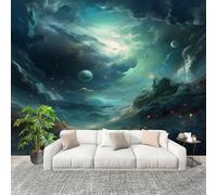 No autoadhesivo Mural fotográfico 350x256 cm FantasíA Universo Arte HD Papel Pintado Decoración de Pared Murales Pegatina Verde 3D Diseno Fotográfico Formato grande adhesivos