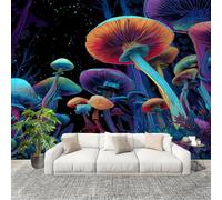 No autoadhesivo Mural fotográfico 400x280 cm Bosque De Setas FantáStico HD Papel Pintado Decoración de Pared Murales Pegatina PúRpura 3D Diseno Fotográfico Formato grande adhesivos