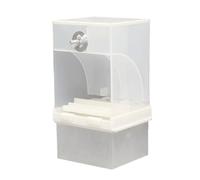 No - automático para pájaros, dispensador de Alimentos acrílico para periquitos con Perca, Accesorios de Jaula para cacatúas, Ardillas, pinzones, tortolitos, periquitos y Canarios