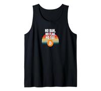 No Ban No Flag No Impuestos Libertad Financiar Poder Bitcoin Camiseta sin Mangas
