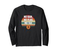 No Ban No Flag No Impuestos Libertad Financiar Poder Bitcoin Manga Larga