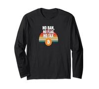 No Ban No Flag No Impuestos Libertad Financiar Poder Bitcoin Manga Larga