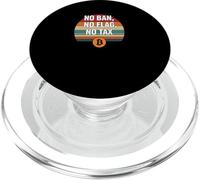 No Ban No Flag No Impuestos Libertad Financiar Poder Bitcoin PopSockets PopGrip para MagSafe