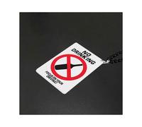 (No beber) Vehículo convertido creativamente Adorno de coche Remolque Remolque de coche Espejo retrovisor