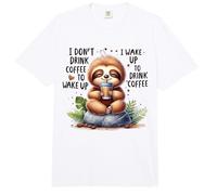 No Bebo café para Despertar Me Despierto para Tomar café Comfort Colors Adult Heavyweight T-Shirt