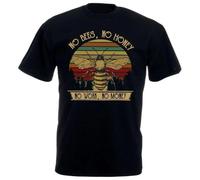 No Bees No Honey No Work No Money Vintage Men T Shirt Tshirt Men Cotton Tees Tops Harajuku