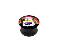 No Binario LGBT Disfraces de Halloween Fantasma Bandera Gay No binaria PopSockets PopGrip Adhesivo