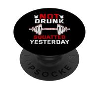 No Borracho en Cuclillas Ayer PopSockets PopGrip Adhesivo