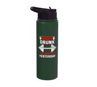 No borracho en cuclillas ayer Stainless Steel Insulated Water Bottle