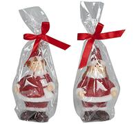 no brand 00052 Surtido de 2 Velas de Navidad Figure, Multicolor
