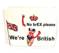 No Brex Please, We're British - Cartera para tarjeta de crédito para pases de autobús, funda delgada para billetes de viaje, para tarjeta de identificación de negocios con cremallera, plegable, bolsa