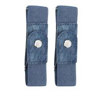 No Buckle Belt Women - 1 Pair Elastic Adjustable Strap | Invisible Buckleless Belt Men, Comfortable Stretch Waistband For Casual Work Jeans Pants Dresses Golf Waist, No Bulge Hidden Clothing Accessory