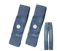 No Buckle Belt Women - 1 par elástico ajustable | Buckleless Band Men | Invisible Stretch Strap For Casual Work Jeans Pants Dresses Golf Waist Unisex Everyday, azul, Se référer au descriptif