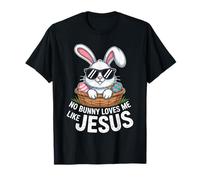 No Bunny Loves Me Like Jesus Conejo De Pascua Cristiano Fe Camiseta
