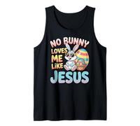 No Bunny Loves Me Like Jesus Easter Christian Boys Kids Men Camiseta sin Mangas