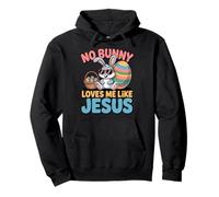 No Bunny Loves Me Like Jesus Easter Christian Boys Kids Men Sudadera con Capucha