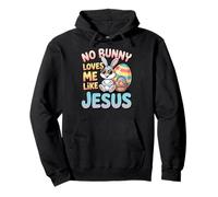 No Bunny Loves Me Like Jesus Easter Christian Boys Kids Men Sudadera con Capucha