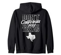No califique mi Orgullo texano del Estado de Texas Sudadera con Capucha