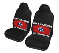 No California, Mi Tennessee Juegos De Cubreasientos Universales Protector De Asiento Transpirable Funda Asiento Coche para Automóvil Camión Furgoneta 2 Piezas