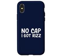 NO Cap I Got RIZZ Funny Gen Z Alpha Slang Carisma Meme Carcasa para iPhone X/XS