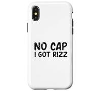 NO Cap I Got RIZZ Funny Gen Z Alpha Slang Carisma Meme Carcasa para iPhone X/XS