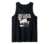 No Cats No Good (Lindo gráfico de Gato asiático) Camiseta sin Mangas