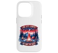 No City Lights Just Camp Noches Fuego Senderismo Naturaleza Carcasa para iPhone 14 Pro