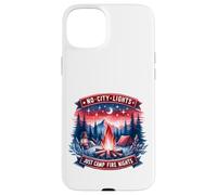 No City Lights Just Camp Noches Fuego Senderismo Naturaleza Carcasa para iPhone 15 Plus