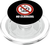 No Clankers Anti AI Slop Robot Stop Inteligencia Artificial PopSockets PopGrip para MagSafe