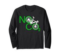 No CO2 Ciclismo contra el Cambio Climático Energía Verde MTB Manga Larga