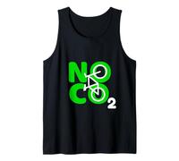 No CO2 Ecology Think Green Eco Biker Save The Planet Cotización Camiseta sin Mangas