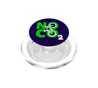 No CO2 Ecology Think Green Eco Biker Save The Planet Cotización PopSockets PopGrip para MagSafe