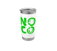 No CO2 Ecology Think Green Eco Biker Save The Planet Cotización Vaso térmico de acero inoxidable de doble pared