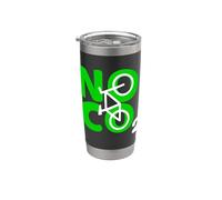 No CO2 Ecology Think Green Eco Biker Save The Planet Cotización Vaso térmico de acero inoxidable de doble pared