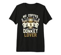 No Coffee Farm Animal Donkey Dueño Amante del café Amante del Burro Camiseta Premium