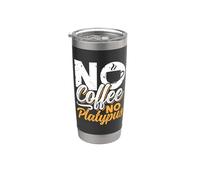 No Coffee No Australian Wildlife Amante del café Amante del ornitorrinco Vaso térmico de acero inoxidable de doble pared