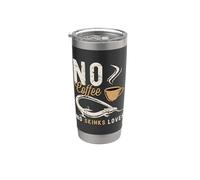 No Coffee No Blue Lengued Reptile Coffee Lover Skinks Lover Vaso térmico de acero inoxidable de doble pared