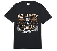 No Coffee No Cicadas Entomólogo Amante del café Amante de Las cigarras Comfort Colors Adult Heavyweight T-Shirt