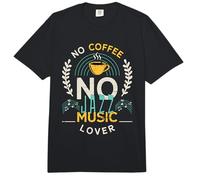 No Coffee No Jazz and Blues Amante del café Amante de la música del Jazz Comfort Colors Adult Heavyweight T-Shirt